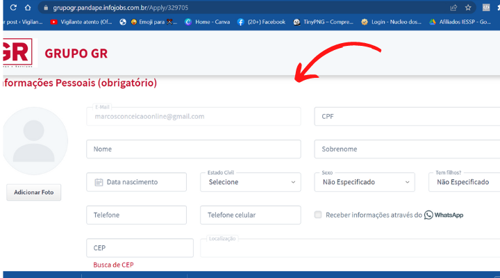 Grupo GR Vagas Abertas [Cadastre Seu CV]